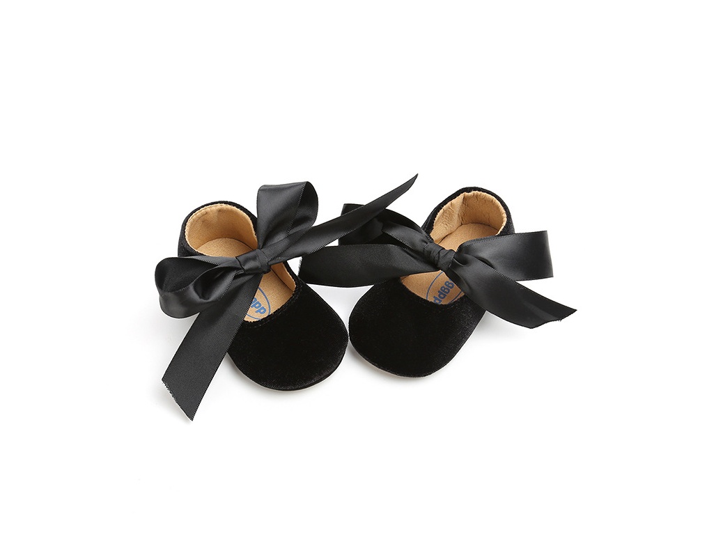 Ribbon Spring and Autumn Baby Princess Shoes Baby Shoes Soft Slip Toddler Shoes Baby Shoes - Image 3