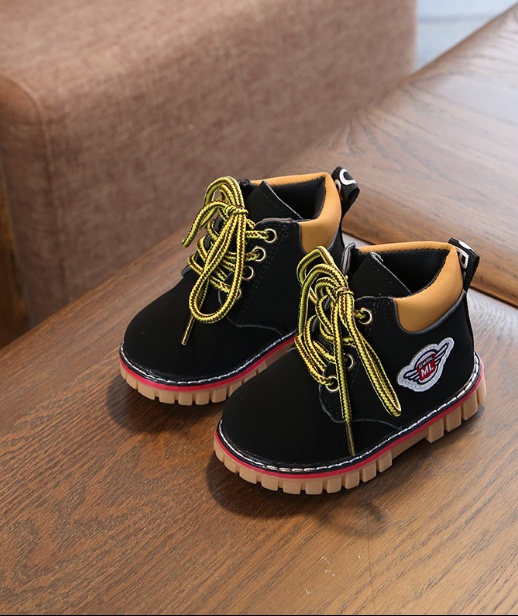 Baby cotton shoes autumn and winter new female treasure 1-3 years old 2 warm plus velvet children Martin boots boys winter shoes tide - Image 3