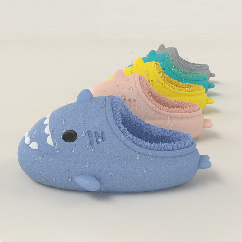 Three-dimensional Cartoon Shark Children Eva Slippers - Image 2