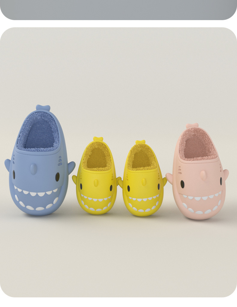 Three-dimensional Cartoon Shark Children Eva Slippers - Image 3