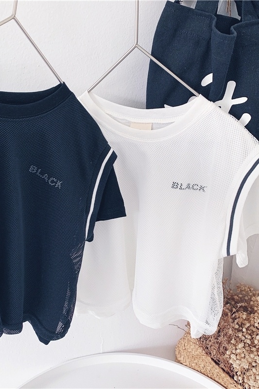 Boys' Short-Sleeved T-Shirts Loose Tops, Children'S Baby Letters, Hit The Color, Short-Sleeved Tide - Image 5