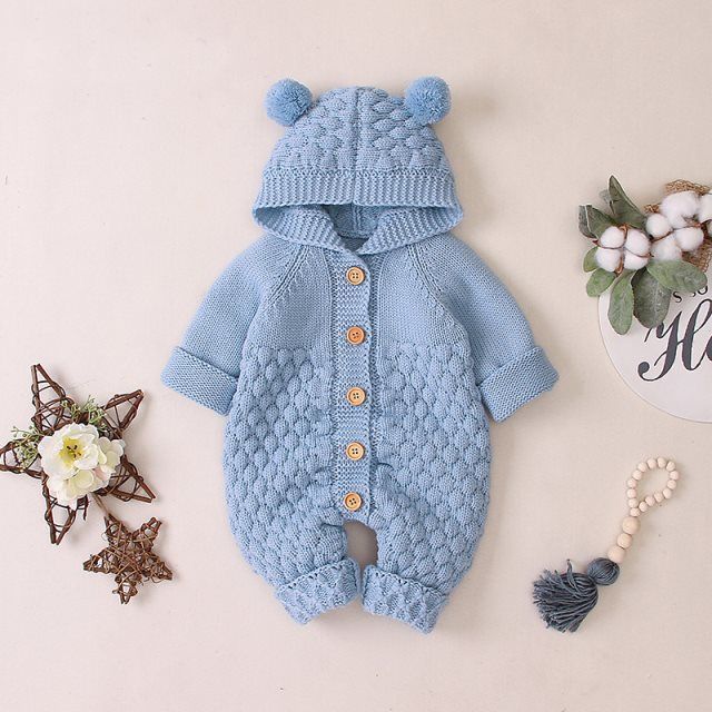 Baby knitted romper - Image 2