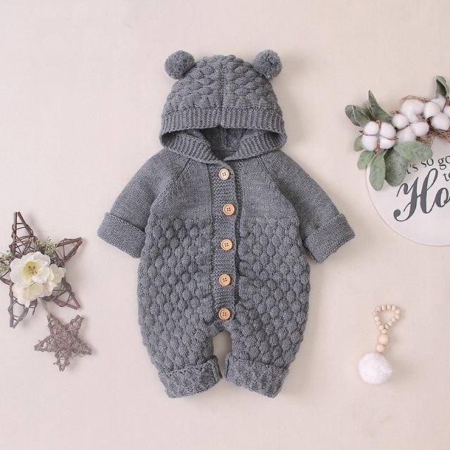 Baby knitted romper - Image 3