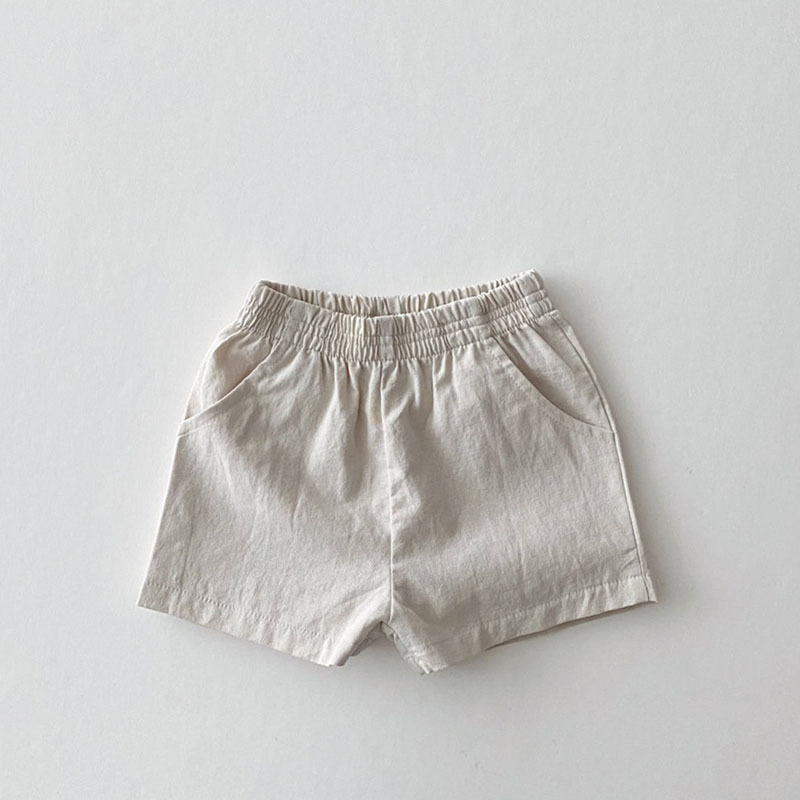 Ins Baby Loose Thin Cotton And Linen Shorts Childish Style - Image 3
