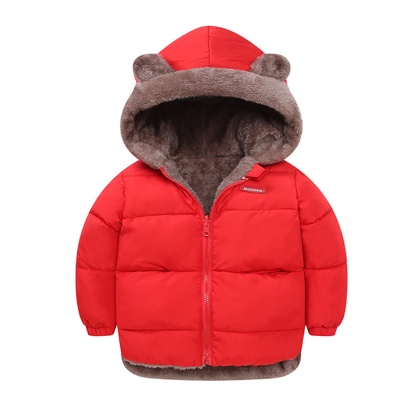 Boy's Cotton-padded Winter Jacket, Children's Cotton-padded Jacket, Double-sided Wear - Image 4