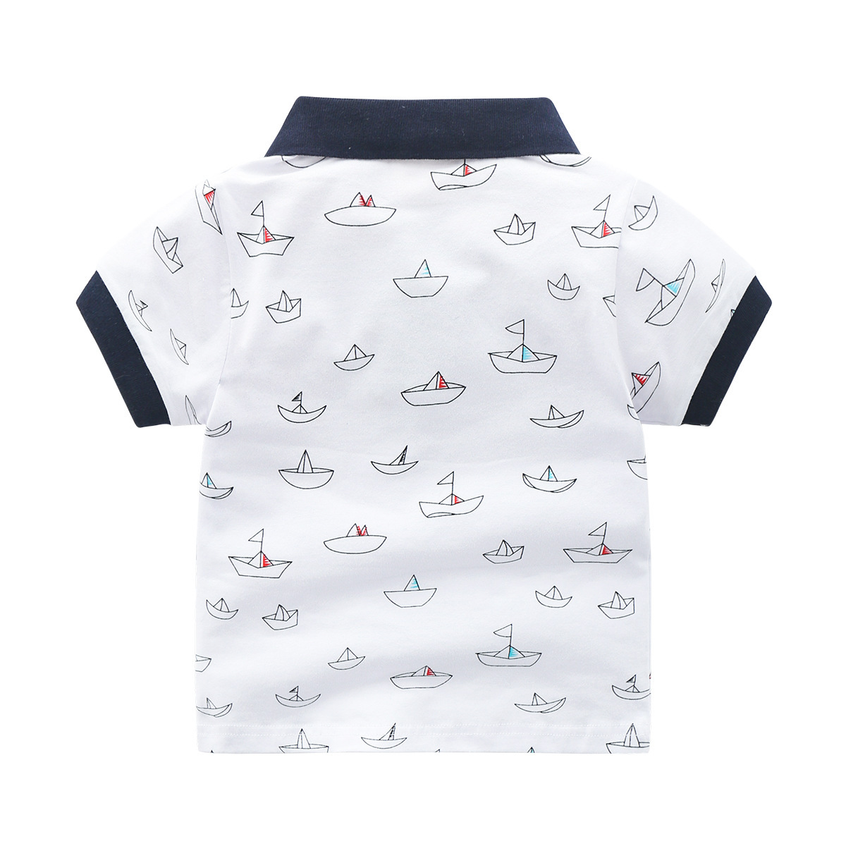 Children's Short-sleeved Polo Shirt Lapel T-shirt - Image 3