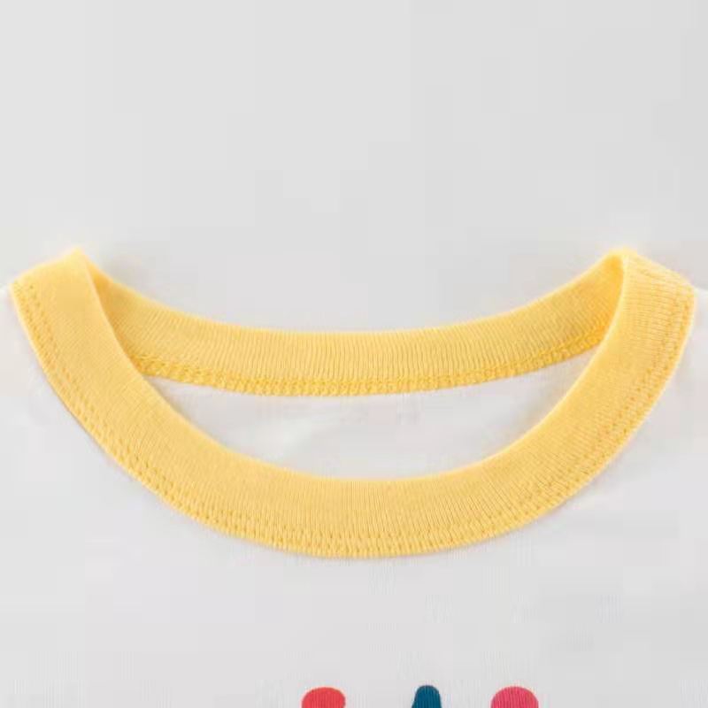 Children'S Clothing, Alphabet Pattern T-Shirts, Cartoon Girls, Short Sleeves - Image 2