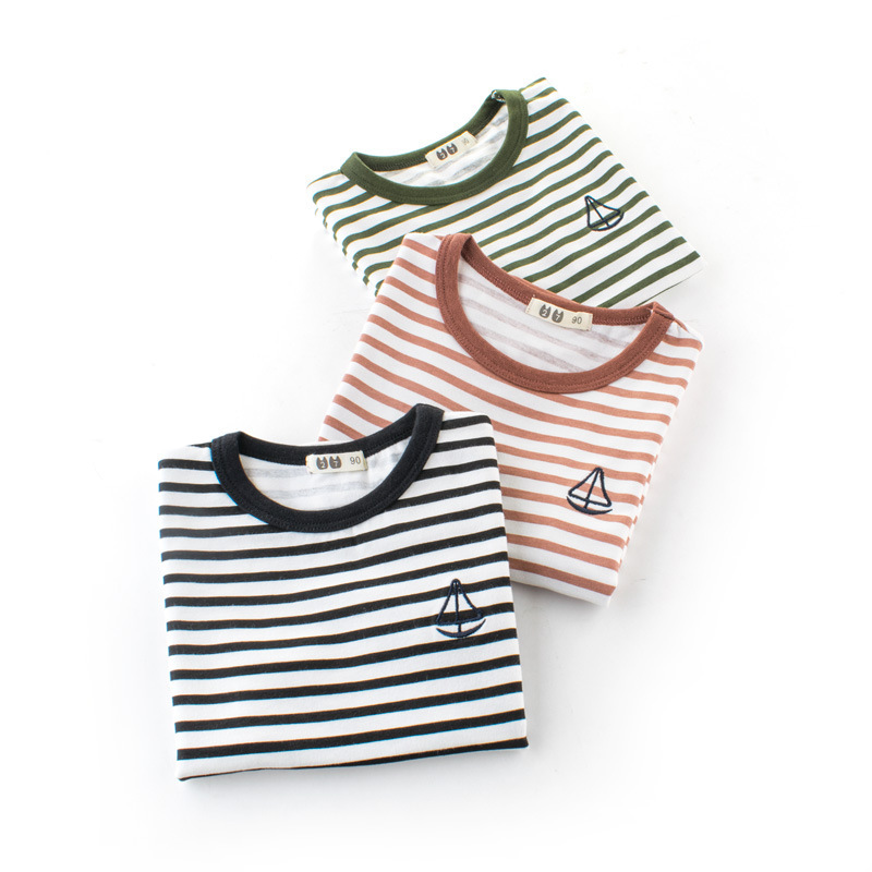 Boys' Cotton Kids Striped T-Shirt - Image 2