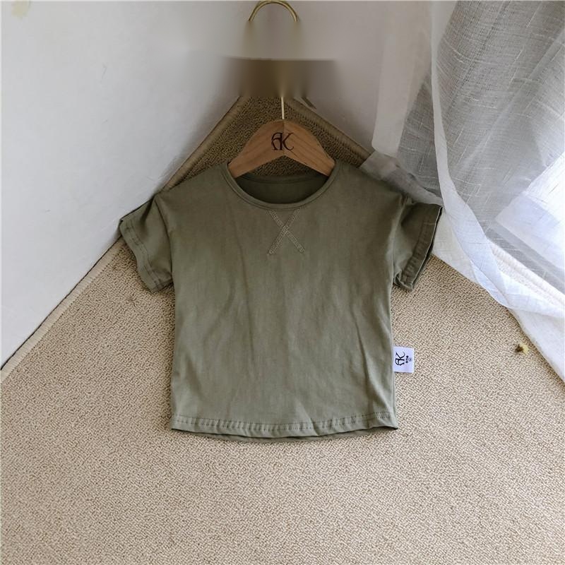 Summer Baby Children's Clothing Simple Short-sleeved T-shirt - Image 6