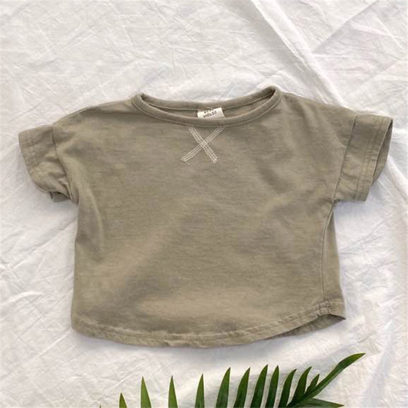 Summer Baby Children's Clothing Simple Short-sleeved T-shirt - Image 9