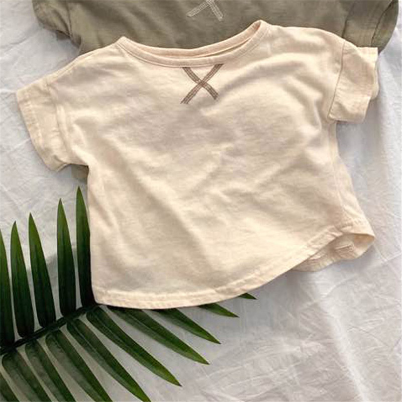 Summer Baby Children's Clothing Simple Short-sleeved T-shirt - Image 10