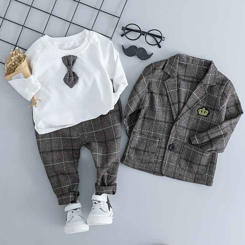 British small suit children's suit gentleman three-piece suit - Image 2