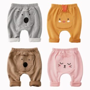 Cartoon patch baby pants