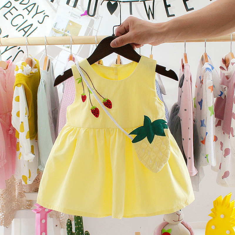 Baby Girl Summer Dress 1-3 Years Old Suspender Baby Skirt Girl Dress - Image 2
