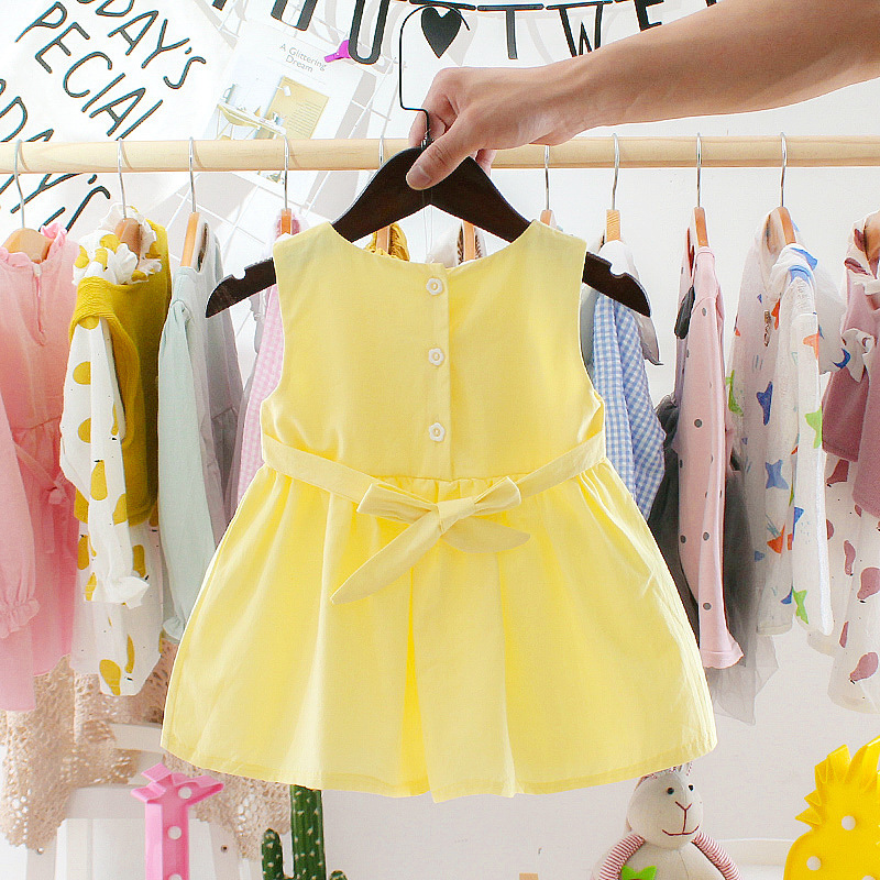 Baby Girl Summer Dress 1-3 Years Old Suspender Baby Skirt Girl Dress - Image 4