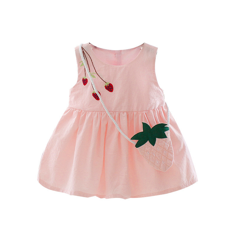 Baby Girl Summer Dress 1-3 Years Old Suspender Baby Skirt Girl Dress - Image 5