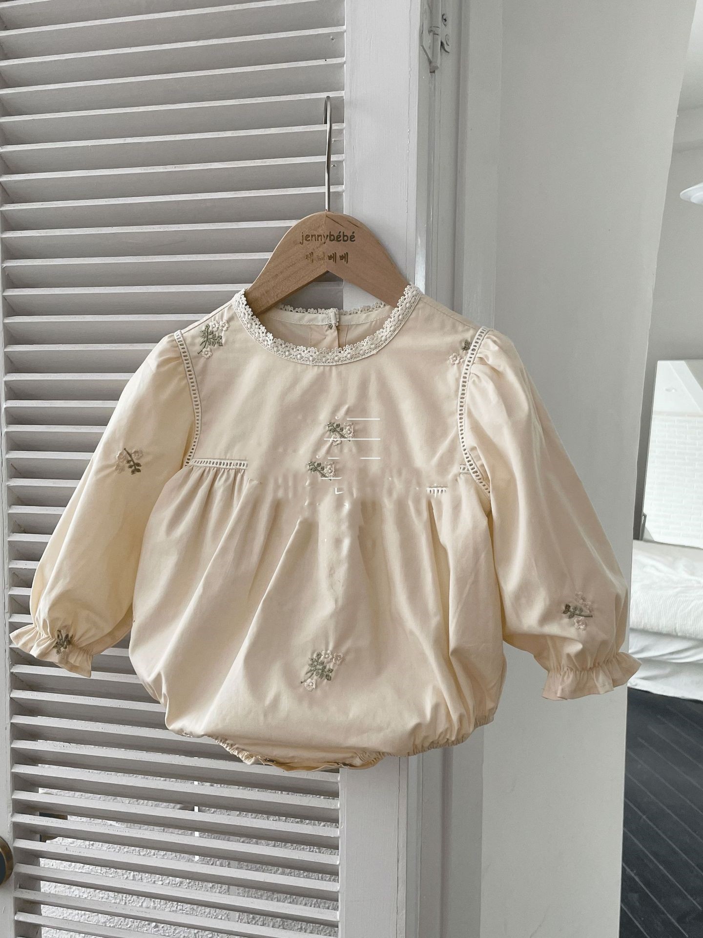 Toddler Baby Embroidery Climbing Suit Onesie Girl's Dress - Image 6