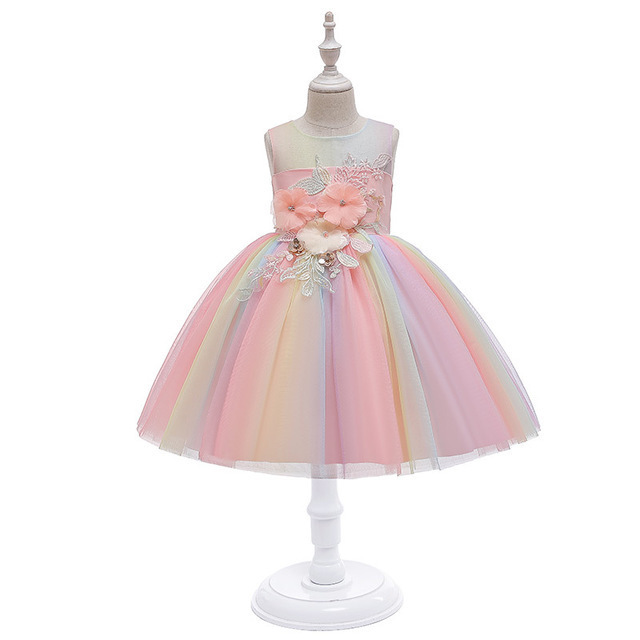 Girls' One Year Old 61 Performance Costume Flower Girl Dress - Image 2