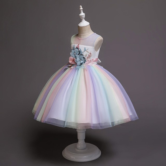 Girls' One Year Old 61 Performance Costume Flower Girl Dress - Image 4