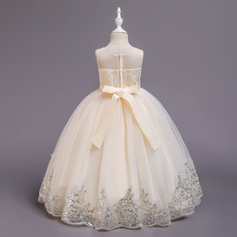 Party 3D Lace Flower Girl Wedding Dress - Image 3