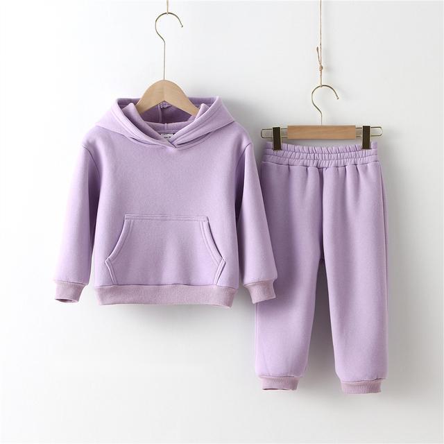 Children Clothes Kids Suit Warm Sweater Girl Fleece Hoodies - Image 10