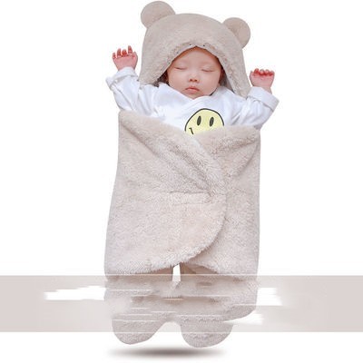 Baby Hold Newborn Thickened Out Wrap Swaddle Sleeping Bag - Image 3