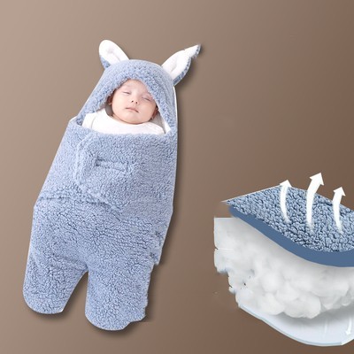 Baby Hold Newborn Thickened Out Wrap Swaddle Sleeping Bag - Image 9