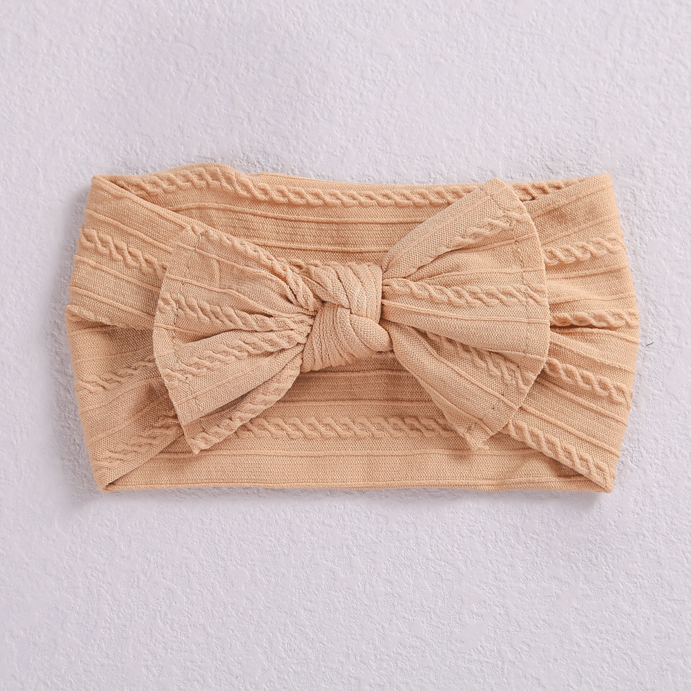 Baby Hair Accessories Elastic Head Bandwidth Edge Nylon Bow Headband For Children - Image 7