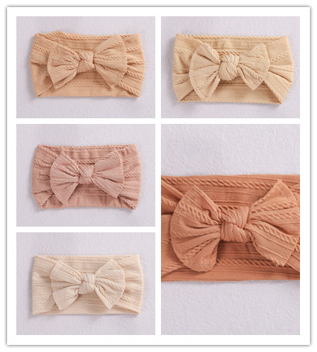 Baby Hair Accessories Elastic Head Bandwidth Edge Nylon Bow Headband For Children - Image 9