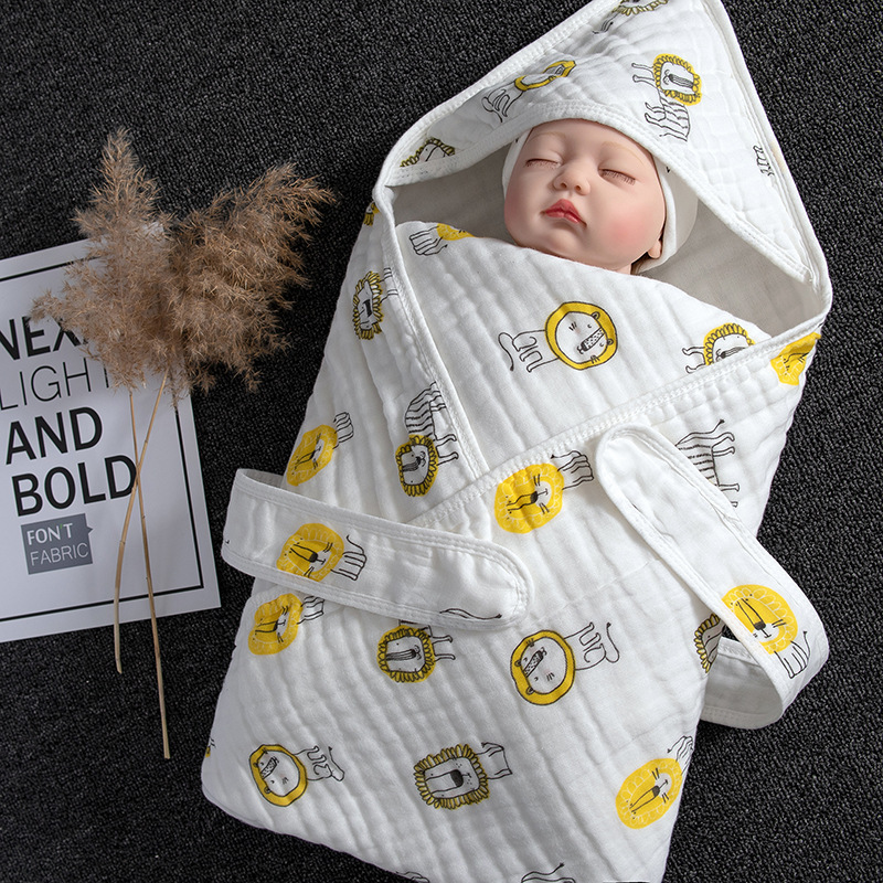 Cotton Baby Blanket Baby Blanket swaddling towel - Image 2