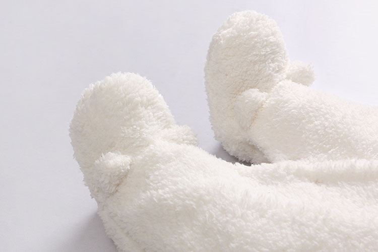 Baby clothes lamb winter cotton padded clothes baby newborn baby skin thickening climb Siamese clothes cotton - Image 4