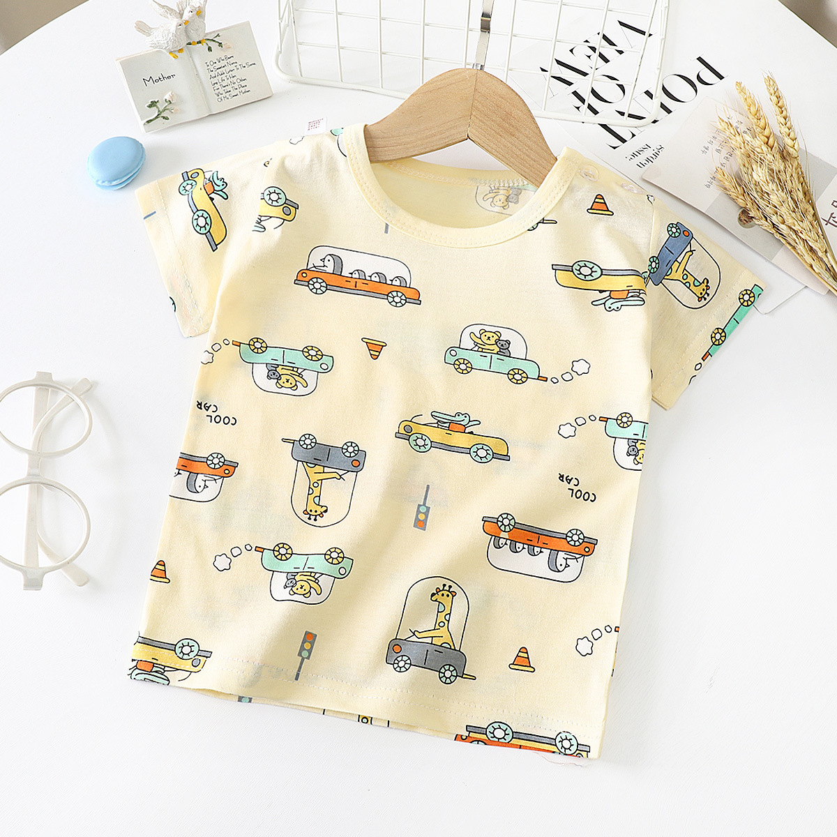 Children's Short-sleeved T-shirt cotton Baby Half-sleeved Bottoming Shirt - Image 4