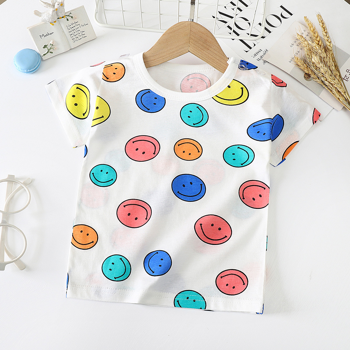 Children's Short-sleeved T-shirt cotton Baby Half-sleeved Bottoming Shirt - Image 7