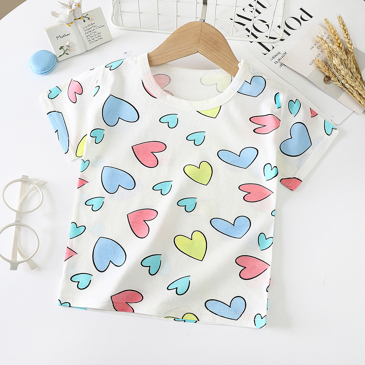Children's Short-sleeved T-shirt cotton Baby Half-sleeved Bottoming Shirt - Image 8
