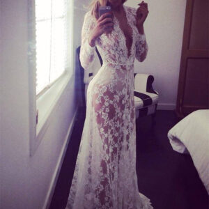 Pregnant Dress Pajamas Lace Maternity Dress Women