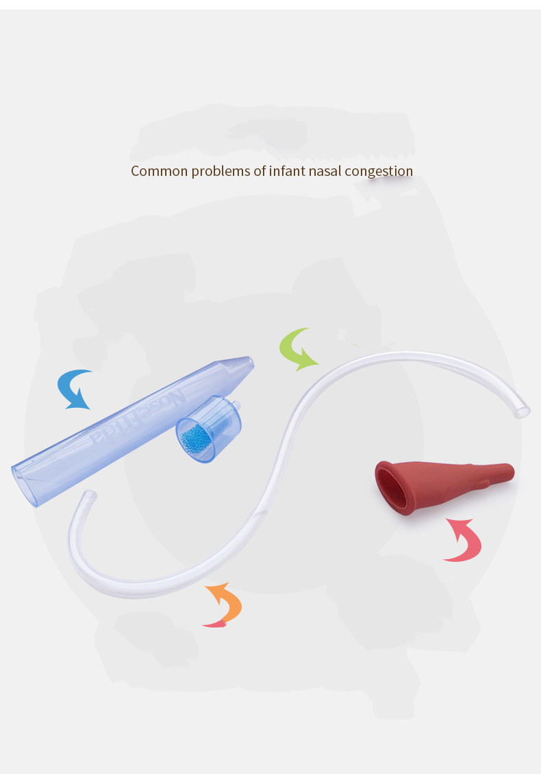 Baby Mouth Suction Nose Baby Cleaning Nose Anti-ride Nose Frida Nasal Aspirator Baby Health Care Medicine Dropper Accessories - Image 8