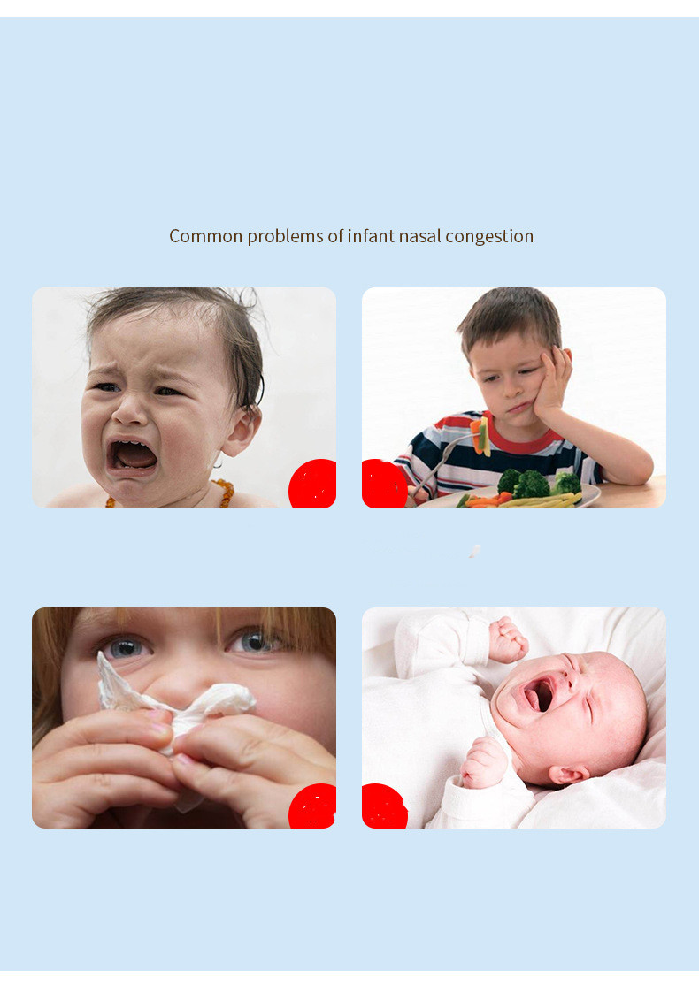 Baby Mouth Suction Nose Baby Cleaning Nose Anti-ride Nose Frida Nasal Aspirator Baby Health Care Medicine Dropper Accessories - Image 9