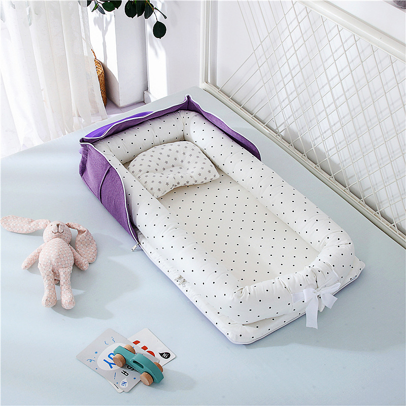 Cotton Portable Foldable Baby Bed - Image 6