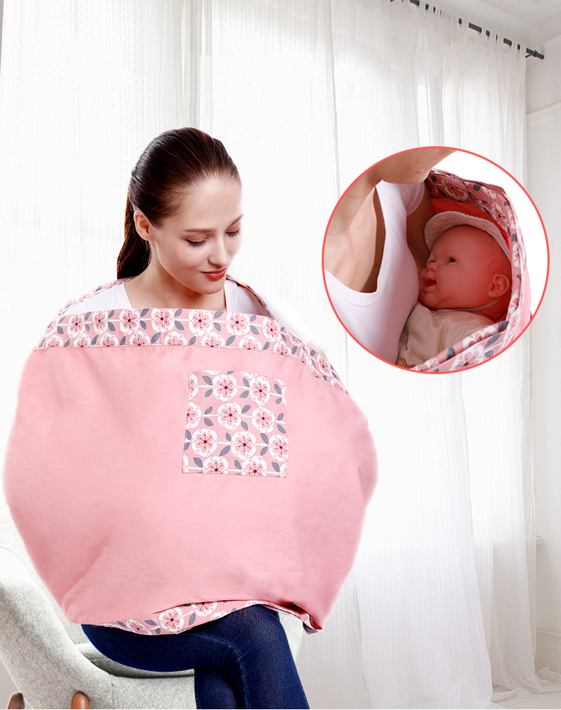 Baby Wrap Carrier Sling Adjustable Infant Comfortable Nursing Cover Soft Breathable Breastfeeding Carrier - Image 5
