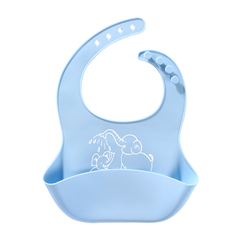 Baby food Bib baby meal silicone saliva bag - Image 6