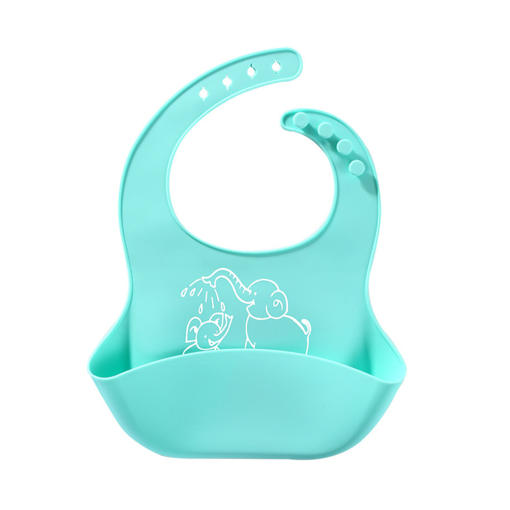 Baby food Bib baby meal silicone saliva bag - Image 7