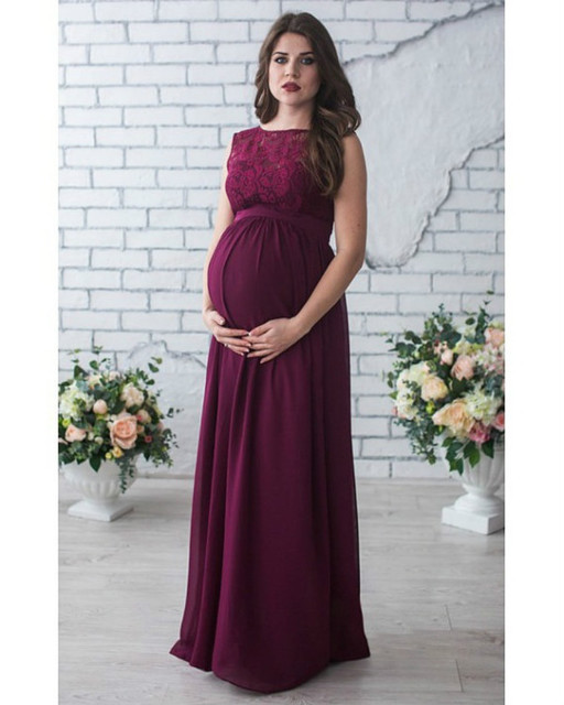 Lace Sleeveless Maternity Dress - Image 5