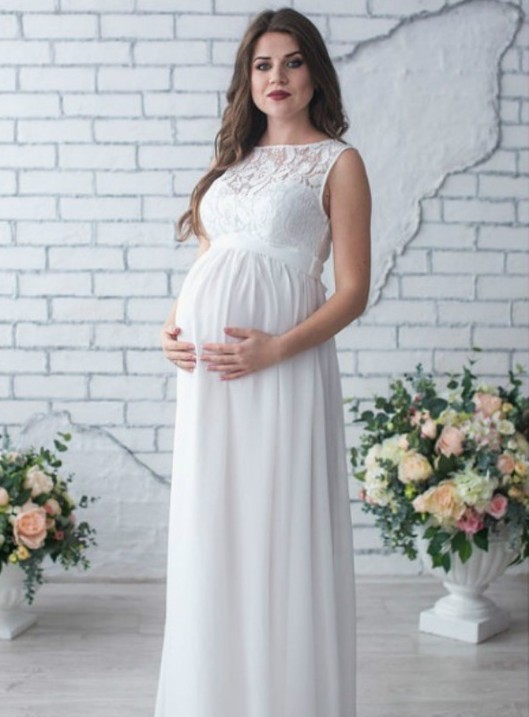 Lace Sleeveless Maternity Dress - Image 9