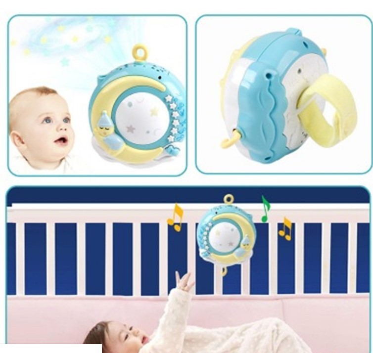 Baby Rattles Crib Mobiles Toy Holder Rotating Mobile Bed Bell Musical Box Projection Newborn Infant Baby Boy Toys - Image 2