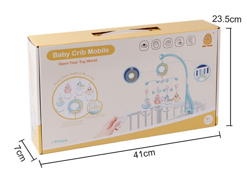 Baby Rattles Crib Mobiles Toy Holder Rotating Mobile Bed Bell Musical Box Projection Newborn Infant Baby Boy Toys - Image 4
