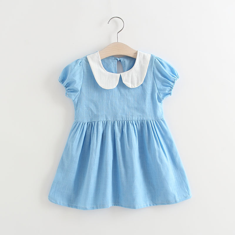New Children's Clothing Baby Children Girls Bow Pleated Halter Skirt Princess Dress - Image 4