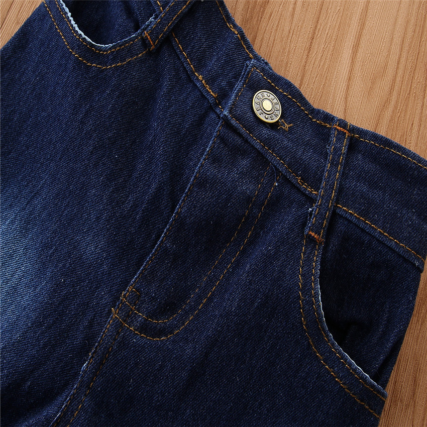 European And American Style Girls Kids Fashion Bell Bottom Pants - Image 4