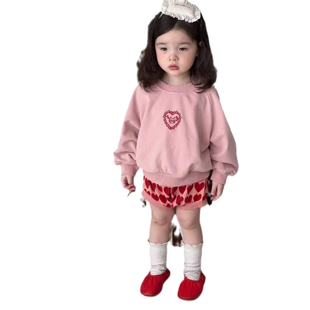 Baby Sweater Two-piece Korean Children's Clothing Children's Autumn Clothing - Image 5