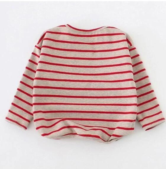 Fashion Striped Print Kids Baby Girls Clothes Cotton Long Sleeve T Shirts For Children Girls Autumn Spring Baby Clothing - Image 7