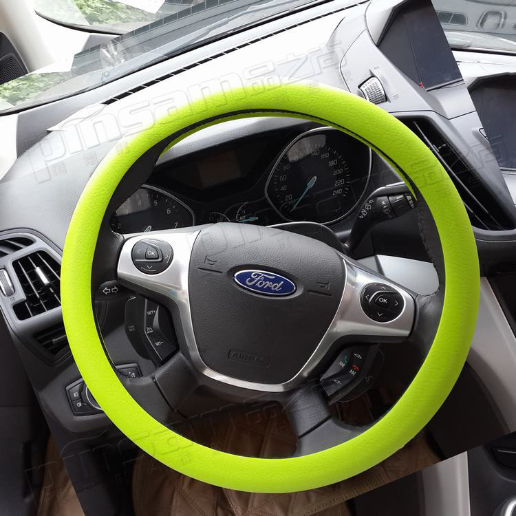 Non-slip car silicone steering wheel cover GM silicone steering wheel handle set Steering wheel silicone cover - Image 4